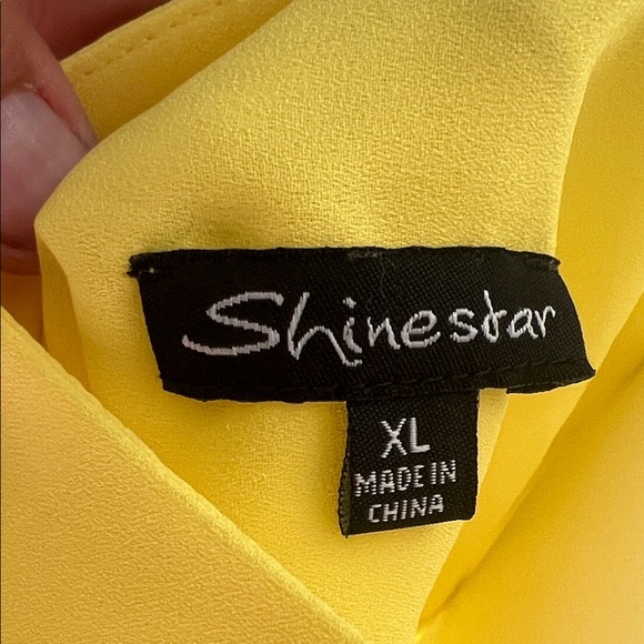 Shinestar Sunny Yellow V-Neck Camisole - Picture 2 of 9